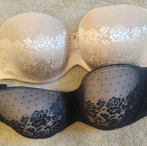 2 SET SOMA super comfortable strapless bra 44 G